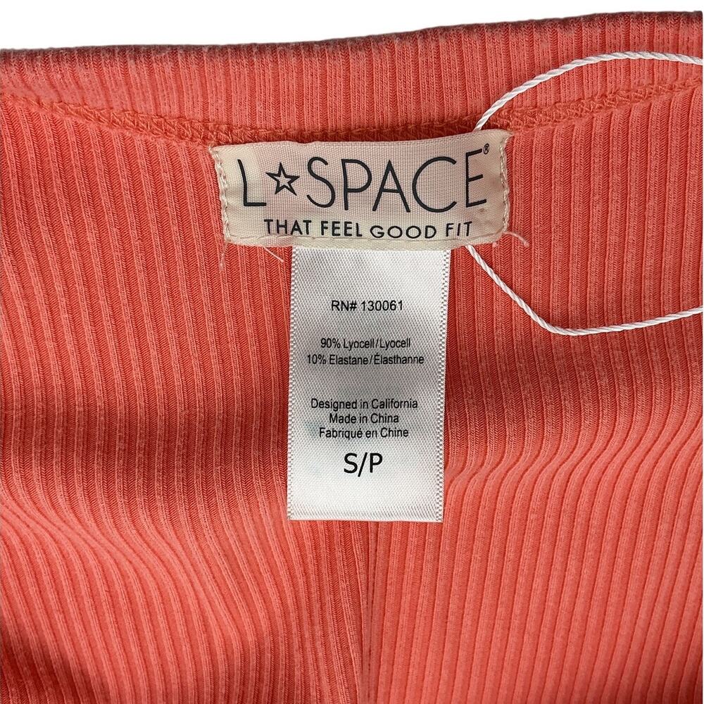 L Space Ribbed Pink Sandpiper Dress Size S - Picture 4 of 4